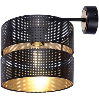 Kaja Malavi kinkiet 1x15 W czarny-złoty K-5504