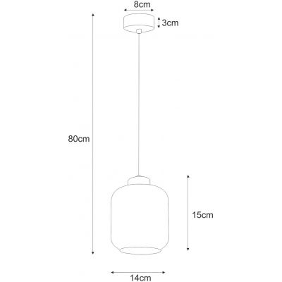 Kaja Piega lampa wisząca 1x15 W czarna-srebrna-grafitowa K-5515