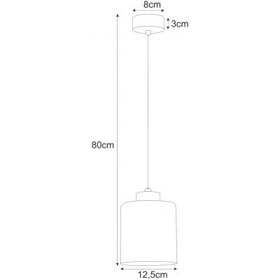 Kaja Luna lampa wisząca 1x15 W czarna-srebrna-grafitowa K-5525