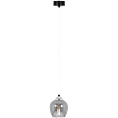 Kaja Nira lampa wisząca 1x15 W czarna-chrom K-5610