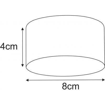 Kaja Horn lampa podsufitowa 1x10 W biała K-5471