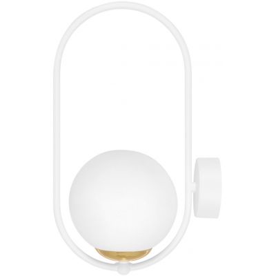 Kaja Malta kinkiet 1x10 W biały-złoty K-5472