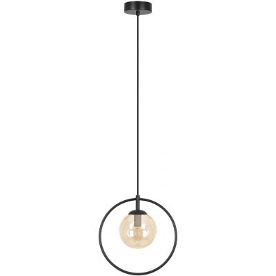 Kaja Venta lampa wisząca 1x10 W czarna-bursztynowa K-5476