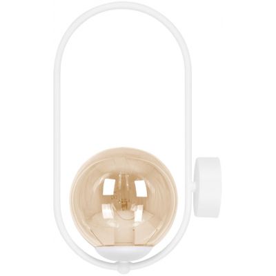 Kaja Alma kinkiet 1x10 W biały-bursztynowy K-5308