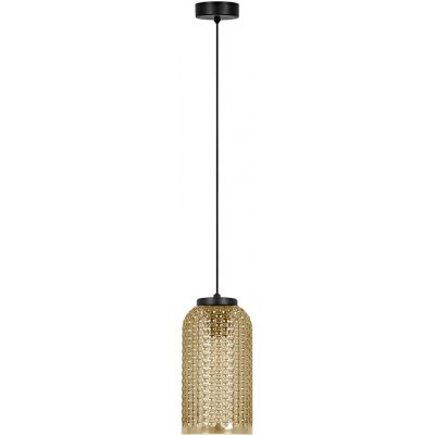 Kaja Capri lampa wisząca 1x15 W czarna-bursztynowa K-5621