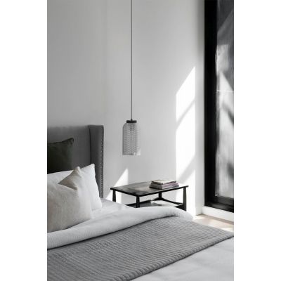 Kaja Inga lampa wisząca 1x15 W czarna-grafitowa K-5631