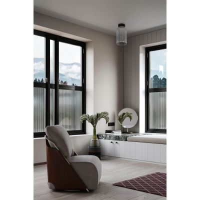 Kaja Inga lampa podsufitowa 1x15 W czarna-grafitowa K-5633