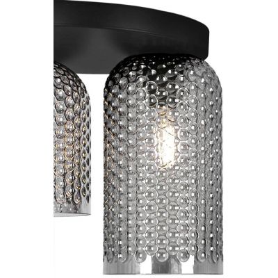 Kaja Inga lampa podsufitowa 2x15 W czarna-grafitowa K-5634