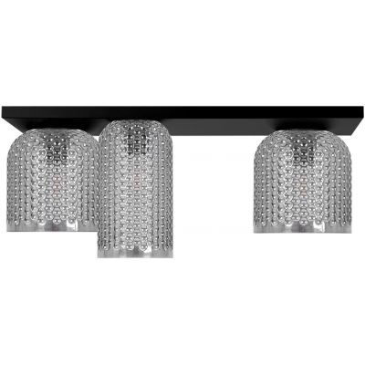 Kaja Inga lampa podsufitowa 3x15 W czarna-grafitowa K-5636