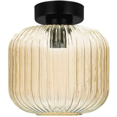 Kaja Clark lampa podsufitowa 1x15 W czarna-bursztynowa K-5652