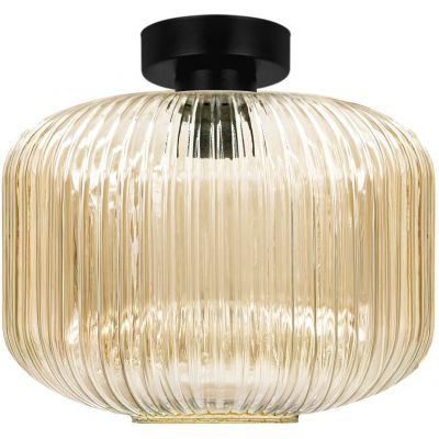 Kaja Clark lampa podsufitowa 1x15 W czarna-bursztynowa K-5653