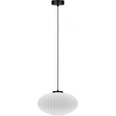 Kaja Peso lampa wisząca 1x15 W biała-czarna K-5670