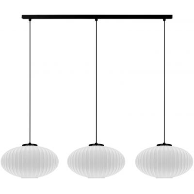 Kaja Peso lampa wisząca 3x15 W biała-czarna K-5672