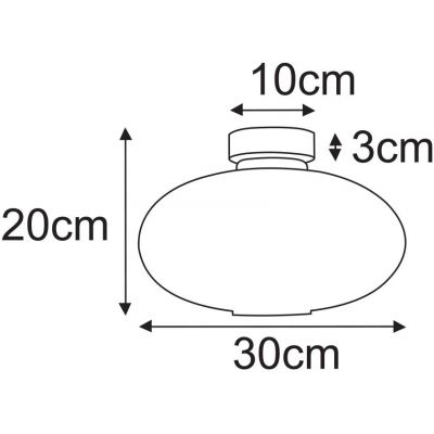 Kaja Drop lampa podsufitowa 1x15 W czarna-bursztynowa K-5674