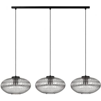 Kaja Arco lampa wisząca 3x15 W czarna-grafitowa K-5678