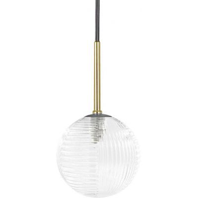 Kaja Aura lampa wisząca 1x10 W czarna-przezroczysta K-5680