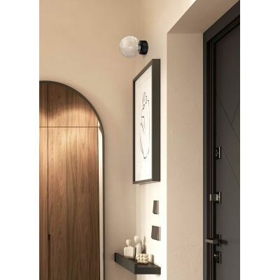 Kaja Aura lampa podsufitowa 1x10 W czarna-przezroczysta K-5681