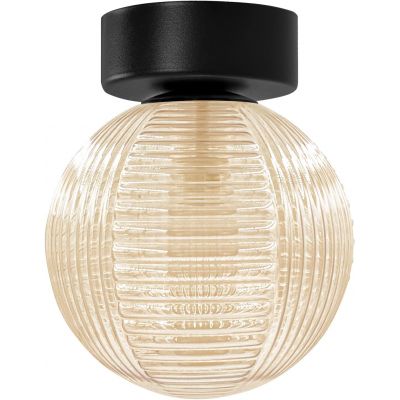 Kaja Giro lampa podsufitowa 1x10 W czarna-bursztynowa K-5686