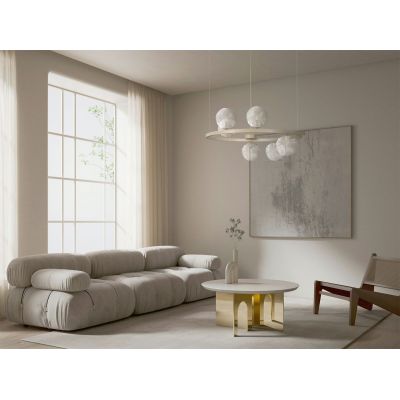 Kaja Tesoro lampa wisząca 6x10 W przezroczysta-beżowa K-5700