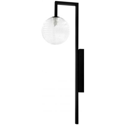 Kaja Parma kinkiet 1x10 W czarny-przezroczysty K-5763