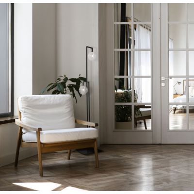 Kaja Parma lampa stojąca 2x10 W czarna-przezroczysta K-5764