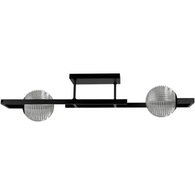 Kaja Tores lampa podsufitowa 2x10 W czarna-grafitowa K-5770