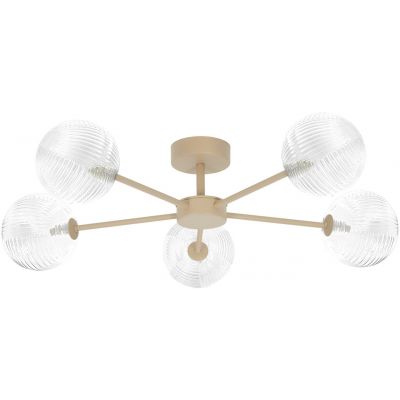 Kaja Casoli lampa podsufitowa 5x10 W przezroczysta-beżowa K-5711