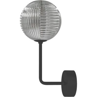 Kaja Greta kinkiet 1x10 W czarny-przezroczysty K-5718