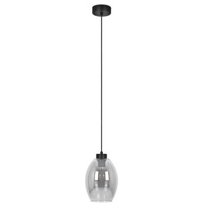 Kaja Balbo lampa wisząca 1x15 W czarna-przydymiona K-5720