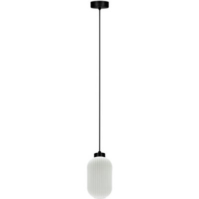 Kaja Vilar lampa wisząca 1x15 W biała-czarna K-5730
