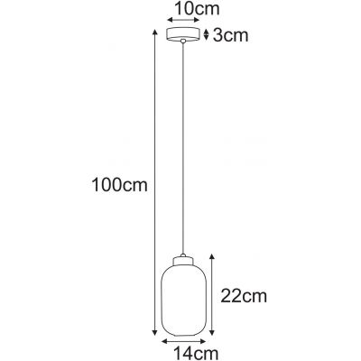 Kaja Fadiga lampa wisząca 1x15 W czarna-bursztynowa K-5740