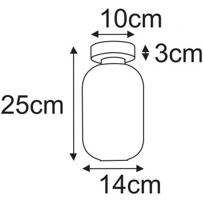 Kaja Fadiga lampa podsufitowa 1x15 W czarna-bursztynowa K-5742