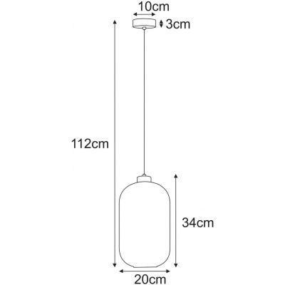 Kaja Silva lampa wisząca 1x15 W czarna-grafitowa K-5751