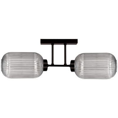 Kaja Silva lampa podsufitowa 2x15 W czarna-grafitowa K-5753