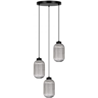 Kaja Silva lampa wisząca 3x15 W czarna-grafitowa K-5755
