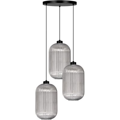 Kaja Silva lampa wisząca 3x15 W czarna-grafitowa K-5756
