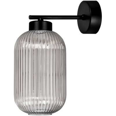 Kaja Silva kinkiet 1x15 W czarny-grafitowy K-5757