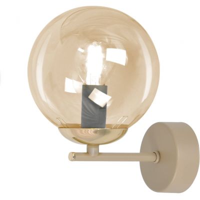 Kaja Felix kinkiet 1x10 W bursztynowy-beżowy K-5785