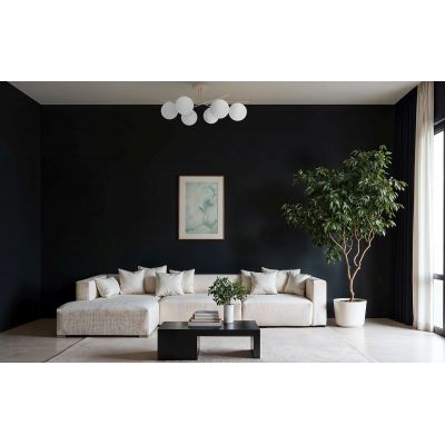 Kaja Savia lampa podsufitowa 6x10 W biała-złota-beżowa K-5794