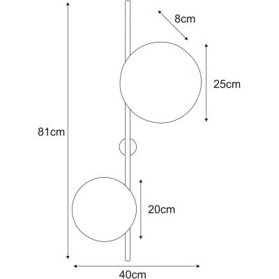 Kaja Talar kinkiet 2x10 W beżowy K-5804