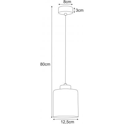 Kaja Vanes lampa wisząca 1x15 W złota-bursztynowa-beżowa K-5810