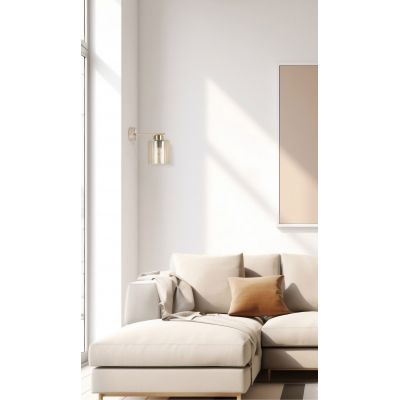 Kaja Vanes kinkiet 1x15 W złoty-bursztynowy-beżowy K-5813