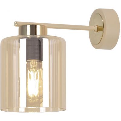 Kaja Vanes kinkiet 1x15 W złoty-bursztynowy-beżowy K-5813