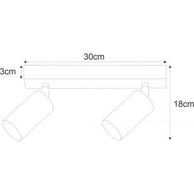 Kaja Mati lampa podsufitowa 2x10 W złota-beżowa k-5821