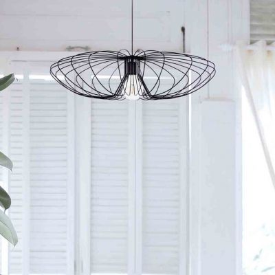 Kaja Tizi lampa wisząca 1x60W czarna K-3409