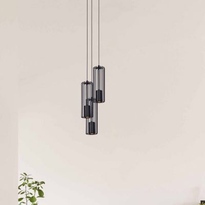 Kaja Falcon lampa wisząca 3x10W czarna K-4932