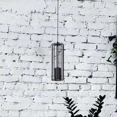 Kaja Falcon lampa wisząca 1x10W czarna K-4930