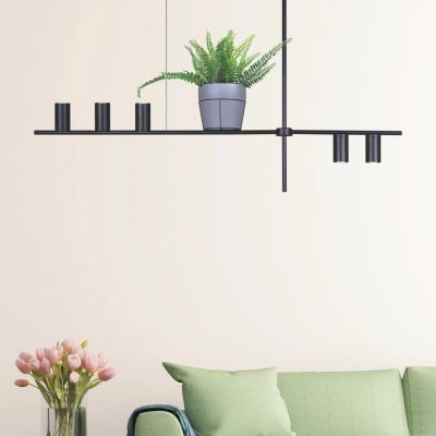 Kaja Rocco lampa podsufitowa 5x10W czarna K-4756