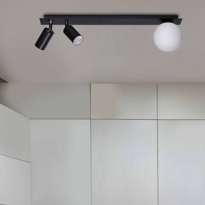 Kaja Albio lampa wisząca 3x40 W biała-czarna K-4135