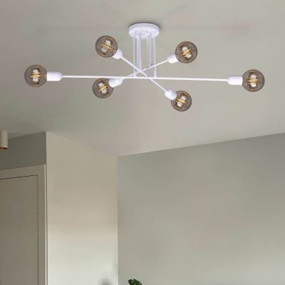Kaja Sitya White lampa podsufitowa 6x60W biała K-4393